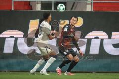 3. Liga - Saison 2026/27 - FC Ingolstadt 04 - TSG Hoffenheim II - Fredrik Carlsen (Nr.8 - FCI) - Tristan Spranger (Nr.13 - Hoffenheim) - Foto: Meyer Jürgen