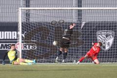 Bayernliga Nord - Saison 2023/24 - FC Ingolstadt 04 II - SpVgg Hankofen-Hailing - Der 2:1 Anschlusstreffer durch Wagner Brian schwarz Hankofen - Bösl Enrique Torwart FCI -  XXXXX - XXXXX - Foto: Meyer Jürgen