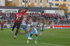 3.Liga - Saison 2022/2023 - TSV 1860 München - FC Ingolstadt 04 - Marcel Costly (Nr.22 - FCI) - Pascal Testroet (Nr.37 - FCI) - Fabian Greilinger (Nr.11 - 1860 München) - Foto: Meyer Jürgen