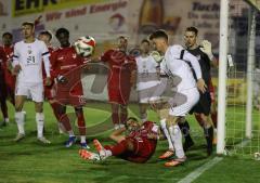 Toto-Pokal; 
Türkgücü München - FC Ingolstadt 04; Torchance Sebastian Grönning (11, FCI) Torwart Kolbe, Sebastian (31 TGM) Tosun, Unal (61 TGM)