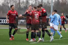 3. Liga; Testspiel - FC Ingolstadt 04 - Chemnitzer SC; Tor Jubel Treffer Calvin Brackelmann (17, FCI) Max Dittgen (10, FCI) Justin Butler (31, FCI) Maximilian Neuberger (38, FCI) Oman Adil Kurt (8 CSC)