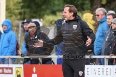 Toto-Pokal; VfB Eichstätt - FC Ingolstadt 04; an der Seitenlinie, Spielerbank Cheftrainer Rüdiger Rehm (FCI) schreit