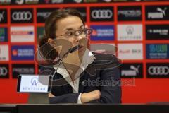 3. Liga; FC Ingolstadt 04 - Erzgebirge Aue; Pressekonferenz Pressesprecherin Kristina Richter (FCI)