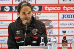 3. Liga; FC Viktoria Köln - FC Ingolstadt 04; Pressekonferenz Interview Cheftrainerin Sabrina Wittmann (FCI)