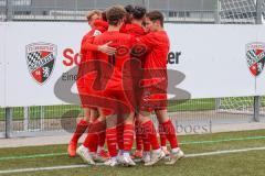 A - Junioren Bundesliga Süd/Südwest -  Saison 2021/2022 - FC Ingolstadt 04 - Heidenheim - Der 2:1 Führungstreffer durch Udebuluzor Michael (#21 FCI) - Jubel - Foto: Meyer Jürgen