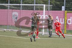 Frauen - Bayernliga -  FC Ingolstadt 04 II -SV Frensdorf -  Der 1:0 Führungstreffer durch Melina Prawda rot FCI - Jubel - Annika Siebenhüter rot FCI - Foto: Meyer Jürgen