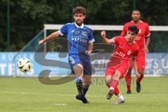 Kreisfreundschaftsspiel - Saison 2024/25 - Kreisfreundschaftsspiel - TSV Ober/Unterh.stadt - FC Fatih - Eron Dervisi (Nr.27 - FC Fatih) mit dem  Der 0:1 Führungstreffer-jubel - Paul Kammerbauer (Nr.2 - TSV Ober/Unterh.stadt) - Foto: Meyer Jürgen