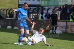 3. Liga; SV Meppen - FC Ingolstadt 04; Zweikampf Kampf um den Ball Thomas Rausch (45, FCI) Pourié Marvin (13 SVM)
