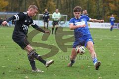 Bezirksliga - Saison 2025/26 - TSV Ober./Unterhaunstadt -  TSV Gaimersheim - Quendrim Hoti (Nr.4 - TSV Gaimersheim) - Nail Dizdarevic blau Ober/Unterh.stadt - Foto: Meyer Jürgen