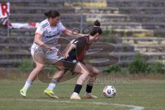 2. Bundesliga Frauen - Saison 2025/26 - FC Ingolstadt 04 Frauen - FCB München II - Emma Kusch (Nr.9 - FC Ingolstadt Frauen I) - Kraus Scarlett rot FCB  - Foto: Meyer Jürgen