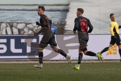 3. Liga - Saison 2025/26 - Hansa Rostock - FC Ingolstadt 04  - Max Besuschkow (Nr.17 - FCI) mit dem 0:2 Führungstrteffer - jubel - XXXXX - Foto: Meyer Jürgen