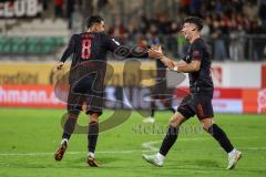 3. Liga; TSV Havelse - FC Ingolstadt 04; Tor Jubel Treffer Ausgleich Fredrik Carlsen (8, FCI) Mads Borchers (9, FCI)