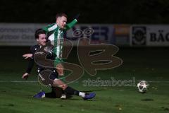 Landesliga - Saison 2025/26 - SV Manching - FC Ehekirchen - Fabian  Neumayer (Nr.9 - SV Manching) - Jakob Schaller schwarz Ehekirchen - Foto: Meyer Jürgen