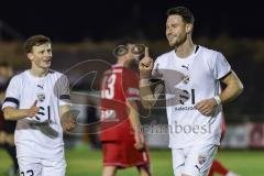 Toto-Pokal; 
Türkgücü München - FC Ingolstadt 04; Tor Jubel Treffer Ryan Malone (16, FCI) Moritz Seiffert (23, FCI)