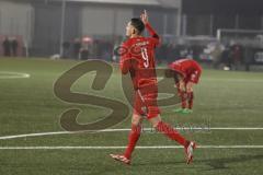 Bayernliga Süd - Saison 2022/2023 - FC Ingolstadt 04 II -  Türkspor Augsburg - Der 1:0 Führungstreffer durch Gashi Egson (Nr.9 - Fc Ingolstadt 04 II) - jubel - Foto: Meyer Jürgen