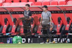 Co-Trainer Thomas Karg (FCI) Cheftrainer Roberto Pätzold (FCI) ; FC Ingolstadt 04 - SpVgg Greuther Fürth; 2.BL; Testspiel