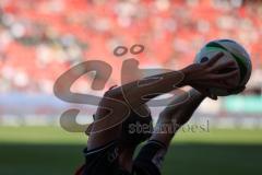 3. Liga - Saison 2024/25 - FC Ingolstadt 04 - SV Wehen Wiesbaden - Elias Decker (Nr.3 - FCI) beim Einwurf - XXXXX - Foto: Meyer Jürgen