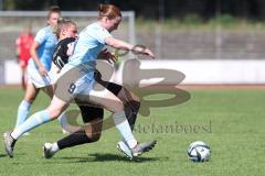 2. Fußball-Liga - Frauen - Saison 2023/2024 - FC Ingolstadt 04 - SG 99 Andernach - Leonie Stöhr (Nr.9 - Andernach) - Lisa Ebert (Nr.10 - FCI Frauen) - Foto: Meyer Jürgen