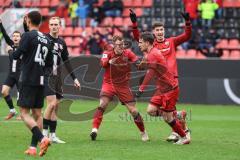 3. Liga; FC Ingolstadt 04 - TSV Havelse; Tor Jubel Treffer 2:1 Max Besuschkow (17, FCI) Georgios Antzoulas (6, FCI) Simon Lorenz (32, FCI)