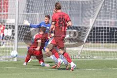 * Testspiel - Saison 2025/26 - FC Ingolstadt 04 - FSV Zwickau - Simon Lorenz (Nr.32 - FC Ingolstadt 04) - Torwart Jasper Kühn (Nr.1 - FSV Zwickau) - Jasper Maljojoki (Nr.23 - FC Ingolstadt 04) - Foto: Meyer Jürgen