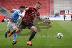 3. Liga - FC Ingolstadt 04 - TSV 1860 München - Stefan Kutschke (30, FCI) Salger Stephan (6, 1860)