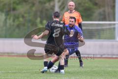 Kreisklasse - Saison 2025/26- TSV Ingolstadt Nord - MTV Ingolstadt - Vahdet Demir lila MTV - Bujar Eljezi schwarz Ing Nord - Foto: Meyer Jürgen