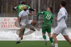 AUDI - Schanzer Amateurcup - Finale -  2026  - SV Hundszell - SV Denkendorf - Marius Heß grün Denkendorf - Marcel Nicht weiss Hundszell - Foto: Meyer Jürgen