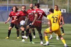 Freundschaftsspiel - Saison 2022/2023 - FC Ingolstadt 04 -  SpVgg Bayreuth - David Kopacz (Nr.29 - FCI) - Valmir Sulejmani (Nr.7 - FCI) -  - Foto: Meyer Jürgen