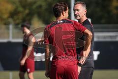 3. Liga - Saison 2026/27 - 1. Trainingseinheit mit Achim Beierlorzer - Cheftrainer Achim Beierlorzer (FCI) - Fredrik Carlsen (Nr.8 - FCI) - Foto: Meyer Jürgen