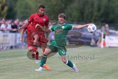 * Testspiel - 3. Liga - Saison 2025/26 - FC Ingolstadt 04 - VFB Eichstätt - Marcel Costly (Nr.22 - FC Ingolstadt 04) - Timo Jung (Nr.28 - VFB Eichstätt) - Foto: Meyer Jürgen