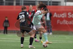 2. Bundesliga Frauen - Saison 2025/26 - FC Ingolstadt 04 Frauen - SG Andernach - Katharina Reikersdorfer (Nr.20 - FC Ingolstadt Frauen I) - Kossmann Lisa grün Andernach  - Foto: Meyer Jürgen