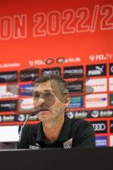 3. Liga; FC Ingolstadt 04 - SC Verl; Pressekonferenz Interview Cheftrainer Michael Köllner (FCI)
