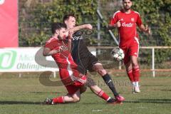 Kreisklasse - Saison 2024/25- Türkisch SV Ingolstadt - TSV Gaimersheim II - Josip Kujundzic rot Türkisch - Philipp Dosch schwarz Gaimersheim - Foto: Meyer Jürgen