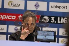 3. Liga - Saison 2025/26 - Waldhof Mannheim  -  FC Ingolstadt 04 - Cheftrainerin Sabrina Wittmann (FC Ingolstadt 04) bei der PK nach dem Spiel - XXXXX - Foto: Meyer Jürgen