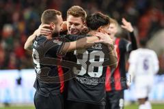 3. Liga; FC Ingolstadt 04 - VfL Osnabrück; Tor Jubel Treffer 3:0 Sebastian Grönning (11, FCI) David Kopacz (29, FCI) Deniz Zeitler (38, FCI)