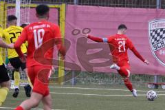 Bayernliga Süd - Saison 2022/2023 - FC Ingolstadt 04 - SV Kirchanschöring - Der 2:0 Führugstreffer durch Michael Senger (Nr.21 - FCI II) - jubel - Foto: Meyer Jürgen