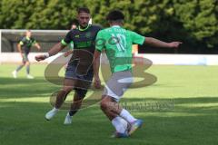 Bezirksliga - Saison 2025/26 - FC Fatih Ingolstadt - FC Gerolfing - Flaur Bashota (Nr.23 - FC Gerolfing) - Eray Genc (Nr.10 - FC Fatih Ingolstadt) - Foto: Meyer Jürgen