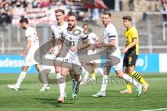 3. Liga; Borussia Dortmund II - FC Ingolstadt 04; Tor Jubel Treffer David Kopacz (29, FCI) Simon Lorenz (32, FCI) Jannik Mause (7, FCI) 1:1 Ausgleich