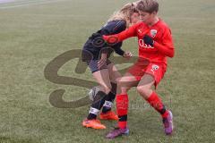 Frauen - Bayernliga - U17 - B-Junioren -  FC Ingolstadt 04 II - FC Forstern - Jünke Hannah schwarz Forstern - Charlotte Theobald rot FCI -  Foto: Meyer Jürgen