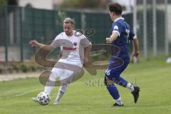 Kreisklasse - Saison 2023/2024 - TSV Großmehring - SV Buxheim - Leon Hirschinger weiss Buxheim - Tobias Burghardt blau Großmehring - Foto: Meyer Jürgen