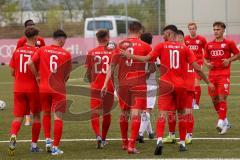 Bayernliga Süd - Saison 2022/2023 - FC Ingolstadt 04 -  VFR Garching - Der 1:0 Führungstreffer durch Götzendorfer Mario (Nr.23 - Fc Ingolstadt 04 II) per Elfmeter - Jubel - Gashi Egson (Nr.9 - Fc Ingolstadt 04 II) -  - Foto: Meyer Jürgen