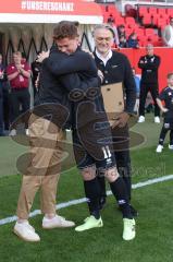 3. Liga - Saison 2024/25 - FC Ingolstadt 04 - SV Wehen Wiesbaden - Verabschiedung  - Karl Meier- Sebastian Gronning (Nr.11 - FCI) - Foto: Meyer Jürgen