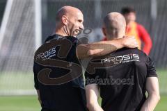 2.BL; FC Ingolstadt 04 - Neuer Cheftrainer Andre Schubert mit Co-Trainer Asif Saric im ersten Training, Cheftrainer André Schubert (FCI) und Athletik-Trainer Luca Schuster (FCI)