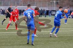 A - Junioren Bundesliga Süd/Südwest -  Saison 2021/2022 - FC Ingolstadt 04 - Heidenheim - Causevic Benjamin (#17 FCI) schiesst auf das Tor - Haller Noah blau #4 Heidenheim -  Foto: Meyer Jürgen