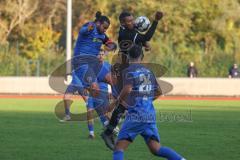 Bezirksliga - Saison 2024/25- FC Fatih Ingolstadt - SVN München - David Meier (Nr.14 - FC Fatih) - Enes Kiran blau München - Foto: Meyer Jürgen