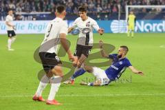 2.BL; FC Schalke 04 - FC Ingolstadt 04; Tor Chance Merlin Röhl (34, FCI) Drexler Dominick (24 S04) stört, Fatih Kaya (9, FCI)