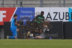 2.BL; Testspiel; FC Ingolstadt 04 - SpVgg Greuther Fürth; Torwart Robert Jendrusch (1, FCI) Green Julian (37 Fürth) Michael Heinloth (17, FCI)