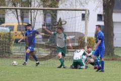 Kreisklasse - Saison 2024/25- TSV Großmehring - FC Geisenfeld - Der 2:2 Ausgleichstreffer durch Lukas Kellermann grün Geisenfeld - jubel - Foto: Meyer Jürgen