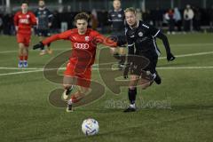 2023_11_24 - Bayernliga Nord - Saison 2023/24 - FC Ingolstadt 04 II - DJK Gebenbach - Leon Nuhanovic
 rot FCI -  - Marco Geier schwarz Gebenbach - Foto: Meyer Jürgen