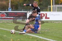 Bezirksliga - Saison 2025/26 - TSV Ober./Unterhaunstadt -  TSV Gaimersheim - Quendrim Hoti (Nr.4 - TSV Gaimersheim) - Nail Dizdarevic blau Ober/Unterh.stadt - Foto: Meyer Jürgen